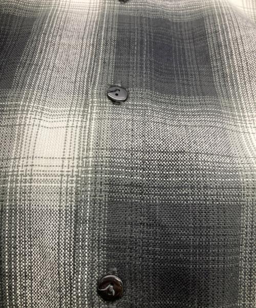 CalTop（キャルトップ）CalTop (キャルトップ) オンブレチェックシャツ グレー×ブラック サイズ:Mの古着・服飾アイテム