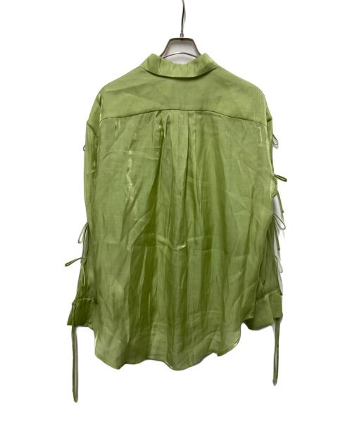 MAISON SPECIAL（メゾンスペシャル）MAISON SPECIAL (メゾンスペシャル) シアーリボンシャツ グリーン サイズ:SIZE Freeの古着・服飾アイテム