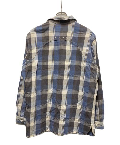 POLO RALPH LAUREN（ポロ・ラルフローレン）POLO RALPH LAUREN (ポロ・ラルフローレン) コットンチェックシャツ ブルー×ベージュ サイズ:Ｌの古着・服飾アイテム