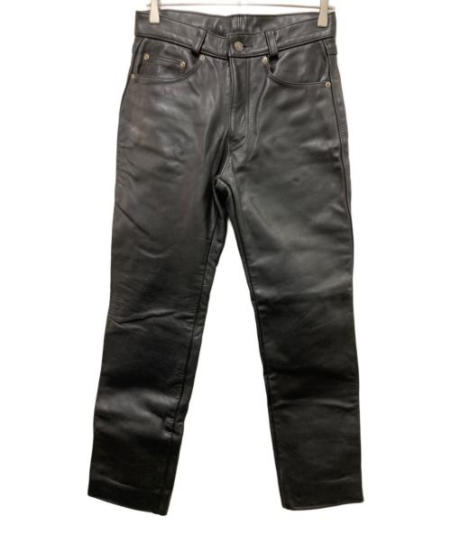 Schott（ショット）Schott (ショット) レザーパンツ ブラック サイズ:SIZE 31の古着・服飾アイテム