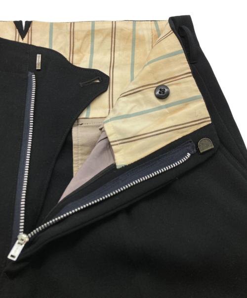 USED（ユーズド）USED (ユーズド) ギャバジンスラックス ブラック サイズ:不明(実寸参照）の古着・服飾アイテム