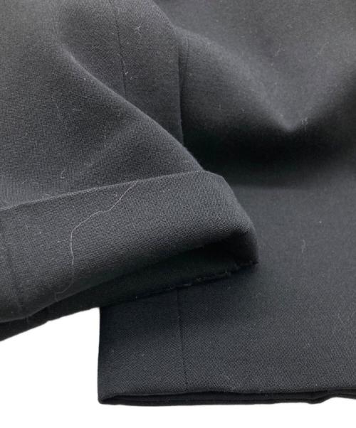 USED（ユーズド）USED (ユーズド) ギャバジンスラックス ブラック サイズ:不明(実寸参照）の古着・服飾アイテム