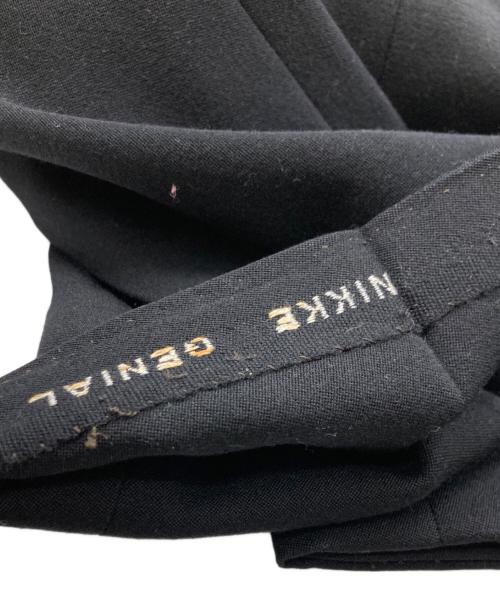 USED（ユーズド）USED (ユーズド) ギャバジンスラックス ブラック サイズ:不明(実寸参照）の古着・服飾アイテム