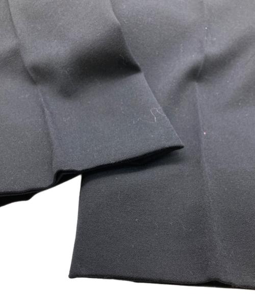 USED（ユーズド）USED (ユーズド) ギャバジンスラックス ブラック サイズ:不明(実寸参照）の古着・服飾アイテム