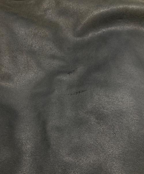 USED（ユーズド）USED (ユーズド) パイロットレザージャケット ネイビー サイズ:不明(実寸参照）の古着・服飾アイテム