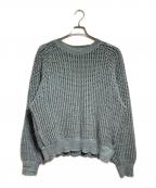 SUGARHILLシュガーヒル）の古着「COTTON OPEN WORK KNIT SWEATER/コットンオープンニットセーター」｜スカイブルー