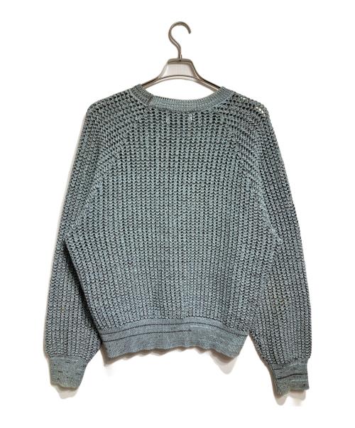 SUGARHILL（シュガーヒル）SUGARHILL (シュガーヒル) COTTON OPEN WORK KNIT SWEATER/コットンオープンニットセーター スカイブルー サイズ:3の古着・服飾アイテム