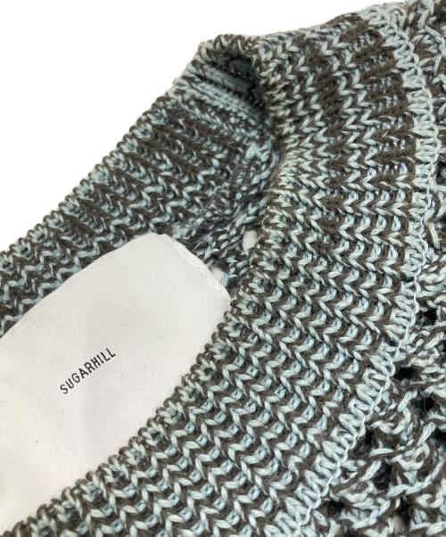 SUGARHILL（シュガーヒル）SUGARHILL (シュガーヒル) COTTON OPEN WORK KNIT SWEATER/コットンオープンニットセーター スカイブルー サイズ:3の古着・服飾アイテム