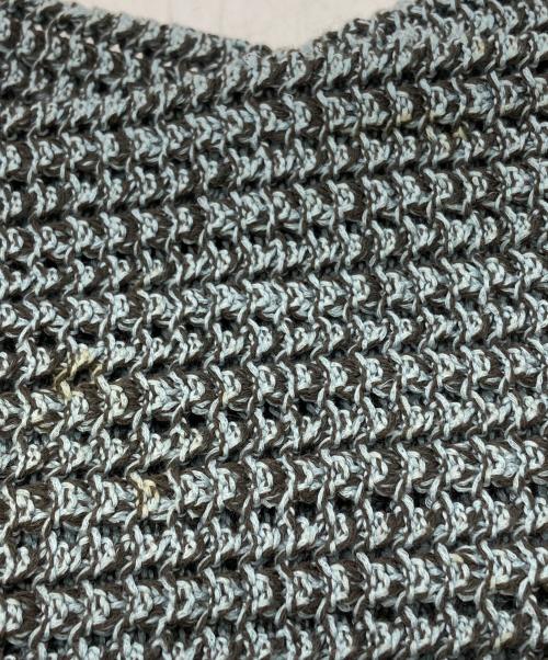 SUGARHILL（シュガーヒル）SUGARHILL (シュガーヒル) COTTON OPEN WORK KNIT SWEATER/コットンオープンニットセーター スカイブルー サイズ:3の古着・服飾アイテム