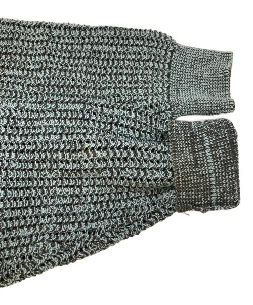 SUGARHILL（シュガーヒル）SUGARHILL (シュガーヒル) COTTON OPEN WORK KNIT SWEATER/コットンオープンニットセーター スカイブルー サイズ:3の古着・服飾アイテム