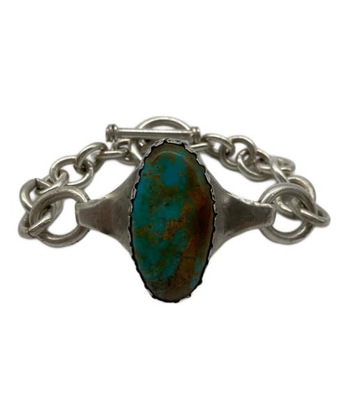 INDIAN JEWELRY（インディアンジュエリー）INDIAN JEWELRY (インディアンジュエリー) ターコイズチャンキーブレスレット シルバー サイズ:Free(実寸参照）の古着・服飾アイテム