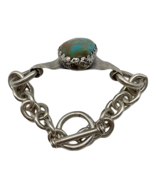 INDIAN JEWELRY（インディアンジュエリー）INDIAN JEWELRY (インディアンジュエリー) ターコイズチャンキーブレスレット シルバー サイズ:Free(実寸参照）の古着・服飾アイテム