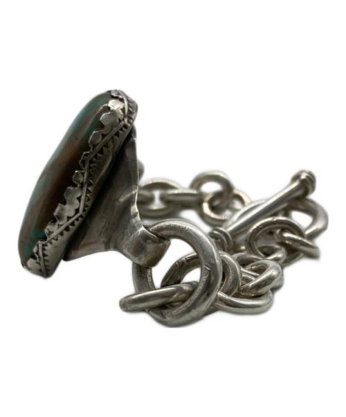 INDIAN JEWELRY（インディアンジュエリー）INDIAN JEWELRY (インディアンジュエリー) ターコイズチャンキーブレスレット シルバー サイズ:Free(実寸参照）の古着・服飾アイテム