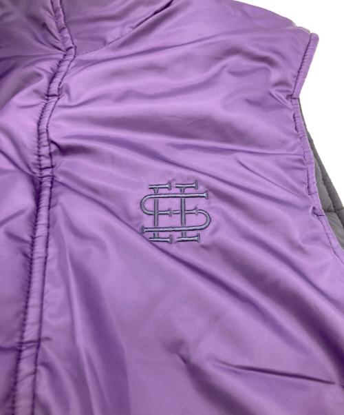 SEESEE（シーシー）SEESEE (シーシー) リバーシブル中綿ベスト ブラック×パープル サイズ:Mの古着・服飾アイテム
