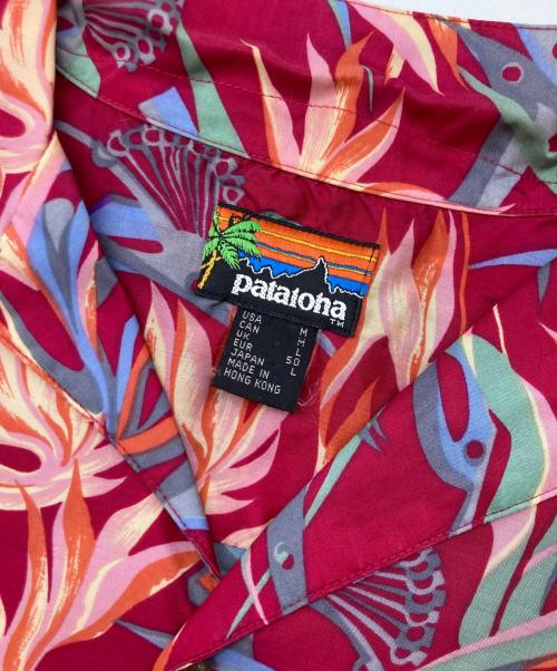 Patagonia（パタゴニア）Patagonia (パタゴニア) 80sレーヨンアロハシャツ PATALOHA shirt レッド サイズ:JAPAN　Lの古着・服飾アイテム