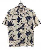 Patagoniaパタゴニア）の古着「ハヤブサプリント Pataloha Shirt」｜ベージュ
