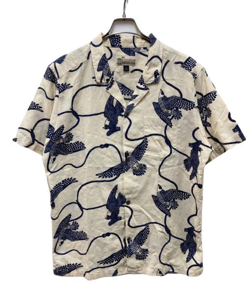 Patagonia（パタゴニア）Patagonia (パタゴニア) ハヤブサプリント Pataloha Shirt ベージュ サイズ:Lの古着・服飾アイテム