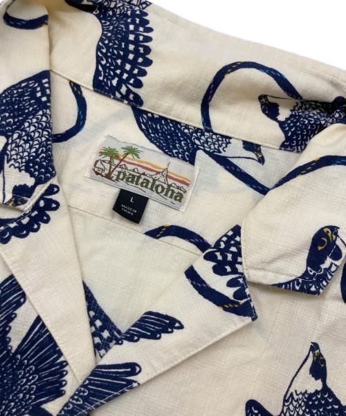 Patagonia（パタゴニア）Patagonia (パタゴニア) ハヤブサプリント Pataloha Shirt ベージュ サイズ:Lの古着・服飾アイテム