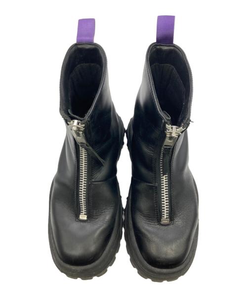 Eytys（エイティーズ）Eytys (エイティーズ) RAVEN フロントジップブーツ ブラック サイズ:24.1の古着・服飾アイテム