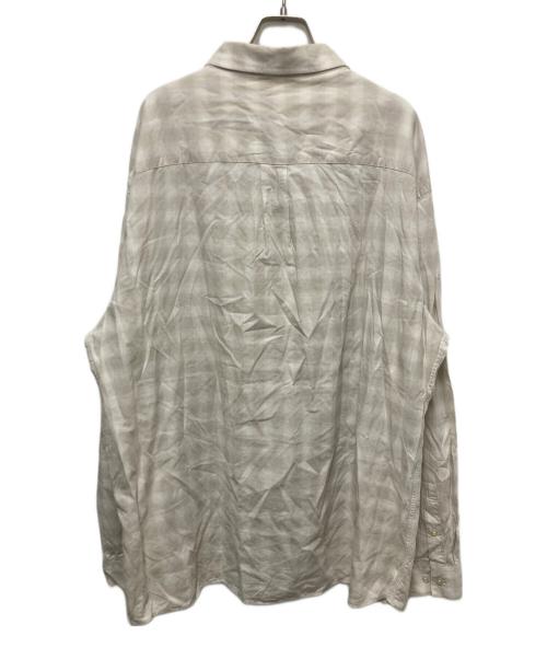 PERRY ELLIS（ペリーエリス）PERRY ELLIS (ペリーエリス) シャドーチェックシャツ ベージュ サイズ:ＸＸＬの古着・服飾アイテム