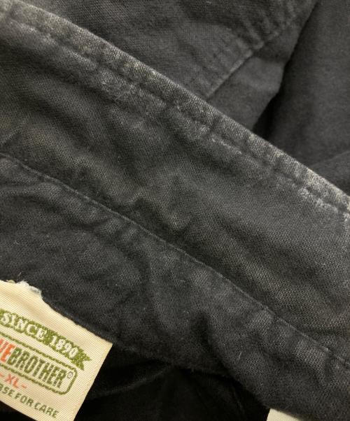 FIVE BROTHER（ファイブブラザー）FIVE BROTHER (ファイブブラザー) 90s シャモアクロスシャツ ブラック サイズ:XLの古着・服飾アイテム