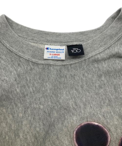 Champion（チャンピオン）Champion (チャンピオン) DISNEY (ディズニー) BEAMS (ビームス) Disney100 Collection Crewneck Sweat グレー サイズ:XLの古着・服飾アイテム