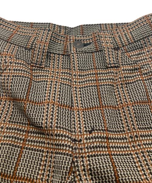 LEVI'S（リーバイス）LEVI'S (リーバイス) 70s 646 THE KNITS ベルボトムチェックパンツ ブラウン サイズ:W28の古着・服飾アイテム