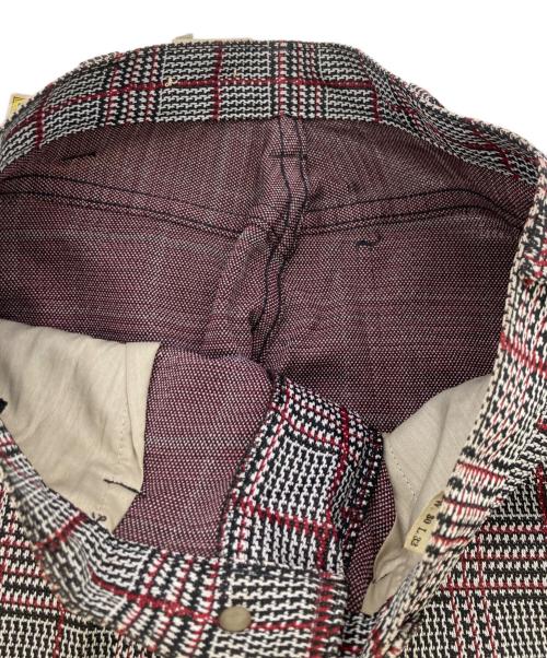 LEVI'S（リーバイス）LEVI'S (リーバイス) 70s 646 THE KNITS ベルボトムチェックパンツ レッド×ブラック サイズ:W30　L32の古着・服飾アイテム