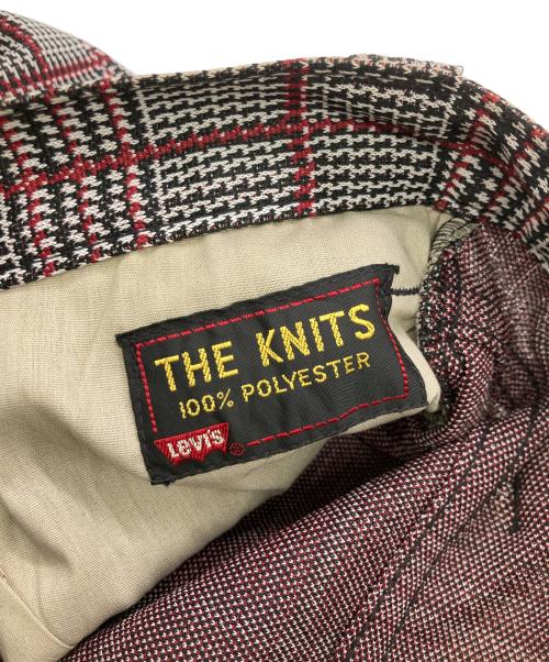 LEVI'S（リーバイス）LEVI'S (リーバイス) 70s 646 THE KNITS ベルボトムチェックパンツ レッド×ブラック サイズ:W30　L32の古着・服飾アイテム