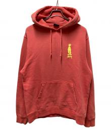 stussy（ステューシー）の古着「シャドウマンプリントパーカー」｜オレンジ