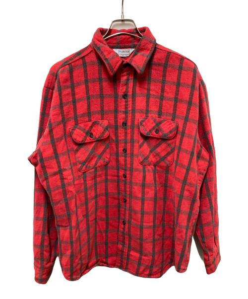 FIVE BROTHER（ファイブブラザー）FIVE BROTHER (ファイブブラザー) ヘビーチェックネルシャツ レッド サイズ:XLの古着・服飾アイテム