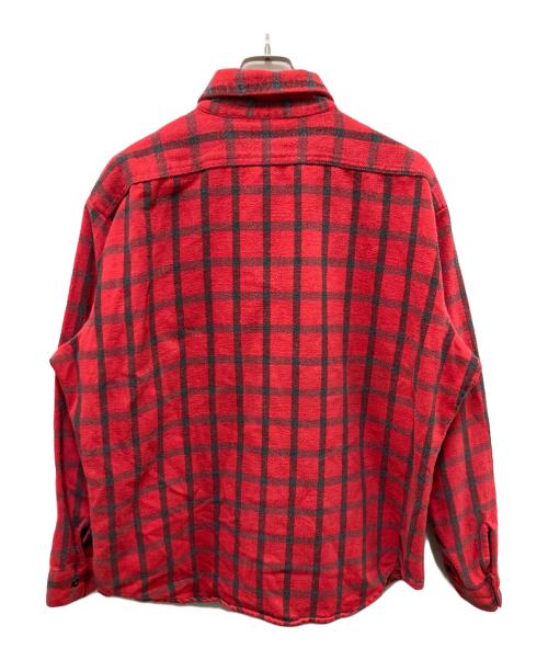 FIVE BROTHER（ファイブブラザー）FIVE BROTHER (ファイブブラザー) ヘビーチェックネルシャツ レッド サイズ:XLの古着・服飾アイテム