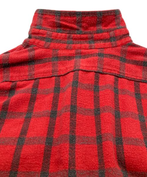 FIVE BROTHER（ファイブブラザー）FIVE BROTHER (ファイブブラザー) ヘビーチェックネルシャツ レッド サイズ:XLの古着・服飾アイテム
