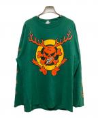 Die Toten Hosenダイトーテンホーセン）の古着「Zehn kleine Jägermeister プリントカットソー」｜グリーン