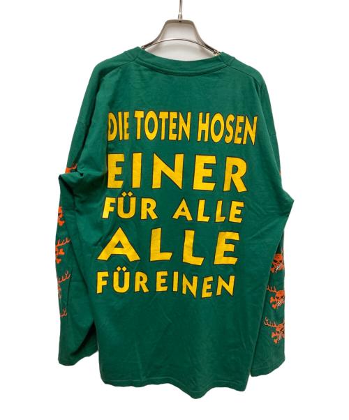 Die Toten Hosen（ダイトーテンホーセン）Die Toten Hosen (ダイトーテンホーセン) Zehn kleine Jägermeister プリントカットソー グリーン サイズ:XLの古着・服飾アイテム