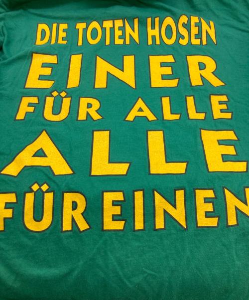Die Toten Hosen（ダイトーテンホーセン）Die Toten Hosen (ダイトーテンホーセン) Zehn kleine Jägermeister プリントカットソー グリーン サイズ:XLの古着・服飾アイテム