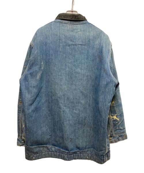 Sears（シアーズ）Sears (シアーズ) 70s コーデュロイカラーブランケットカバーオール インディゴ サイズ:L(42-44)の古着・服飾アイテム