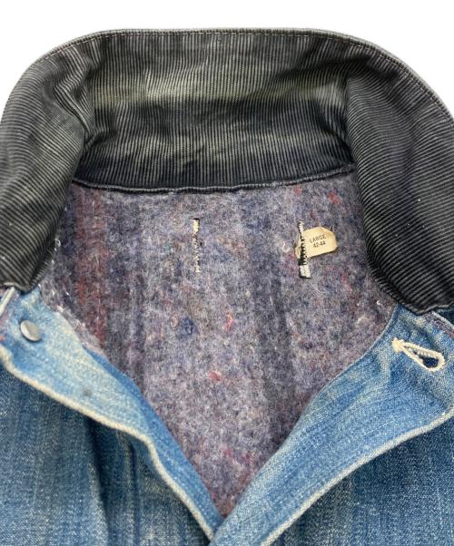 Sears（シアーズ）Sears (シアーズ) 70s コーデュロイカラーブランケットカバーオール インディゴ サイズ:L(42-44)の古着・服飾アイテム