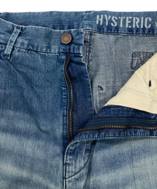Hysteric Glamour（ヒステリックグラマー）Hysteric Glamour (ヒステリックグラマー) シンチバック デニムパンツ インディゴ サイズ:SIZE26の古着・服飾アイテム