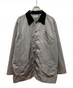 KNOT made in worldノットメイドインワールド）の古着「ナイロンカバーオール」｜グレー×ブラック