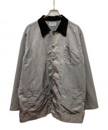 KNOT made in world（ノットメイドインワールド）の古着「ナイロンカバーオール」｜グレー×ブラック