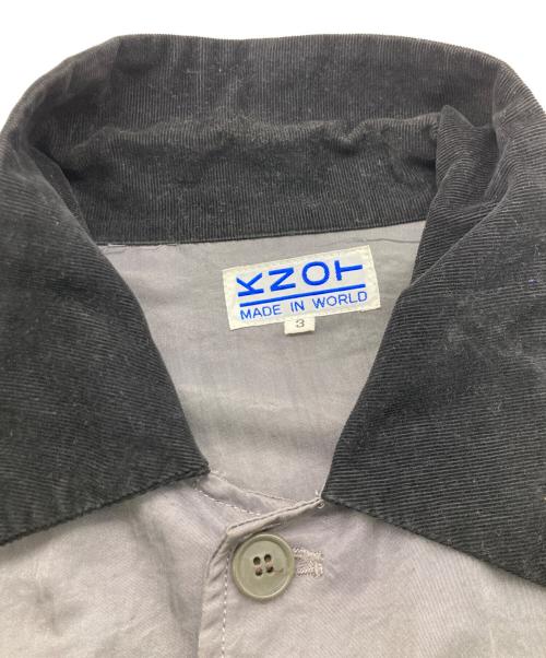 KNOT made in world（ノットメイドインワールド）KNOT made in world (ノットメイドインワールド) ナイロンカバーオール グレー×ブラック サイズ:３の古着・服飾アイテム