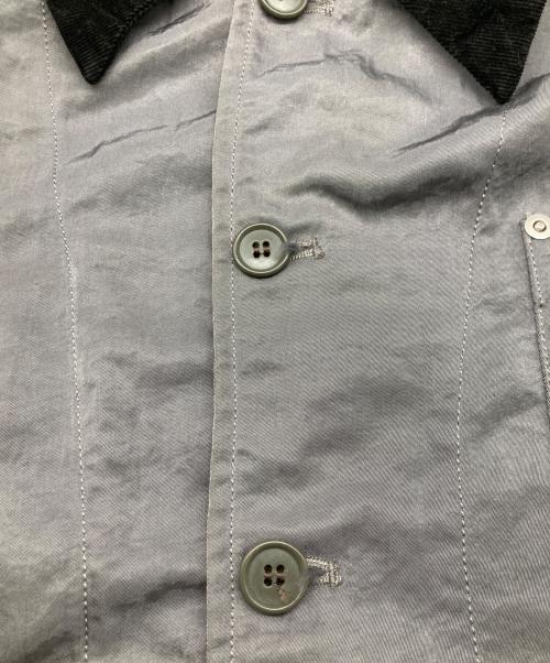 KNOT made in world（ノットメイドインワールド）KNOT made in world (ノットメイドインワールド) ナイロンカバーオール グレー×ブラック サイズ:３の古着・服飾アイテム