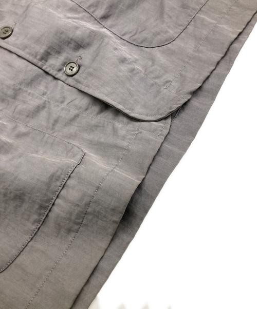 KNOT made in world（ノットメイドインワールド）KNOT made in world (ノットメイドインワールド) ナイロンカバーオール グレー×ブラック サイズ:３の古着・服飾アイテム