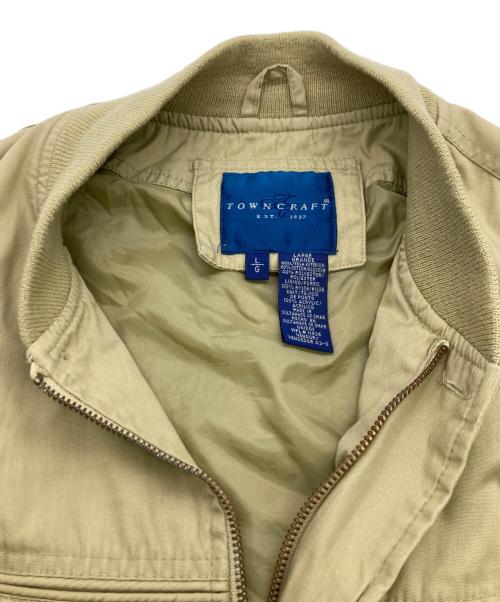 TOWN CRAFT（タウンクラフト）TOWN CRAFT (タウンクラフト) 80s-90s カップショルダージャケット ベージュ サイズ:Ｌの古着・服飾アイテム