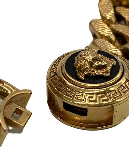 VERSACE（ヴェルサーチ）VERSACE (ヴェルサーチ) メデューサロゴチェーンブレスレット ゴールド サイズ:実寸 約20㎝の古着・服飾アイテム