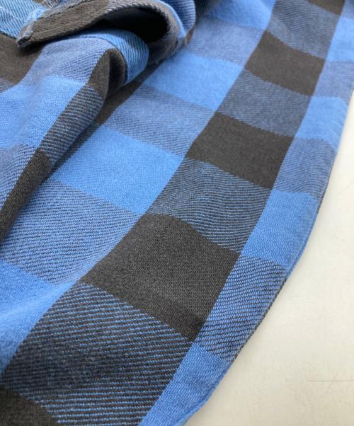 FIVE BROTHER（ファイブブラザー）FIVE BROTHER (ファイブブラザー) バッファローチェックウエスタンネルシャツ ブラックブルー サイズ:SIZE M-TALLMANの古着・服飾アイテム