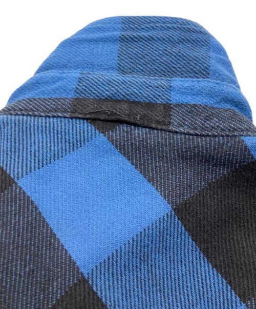 FIVE BROTHER（ファイブブラザー）FIVE BROTHER (ファイブブラザー) バッファローチェックウエスタンネルシャツ ブラックブルー サイズ:SIZE M-TALLMANの古着・服飾アイテム