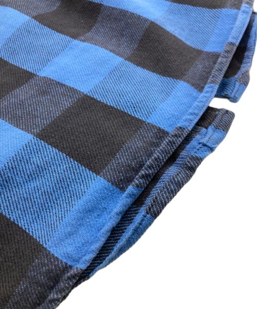 FIVE BROTHER（ファイブブラザー）FIVE BROTHER (ファイブブラザー) バッファローチェックウエスタンネルシャツ ブラックブルー サイズ:SIZE M-TALLMANの古着・服飾アイテム