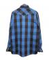 FIVE BROTHER (ファイブブラザー) バッファローチェックウエスタンネルシャツ ブラックブルー サイズ:SIZE M-TALLMAN：6000円